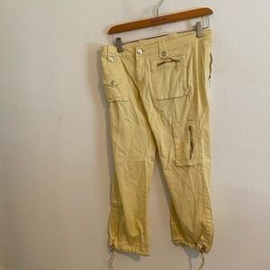 CLOTHES CAPTAIN YELLOW CARGO PANTS SIZE SMALL